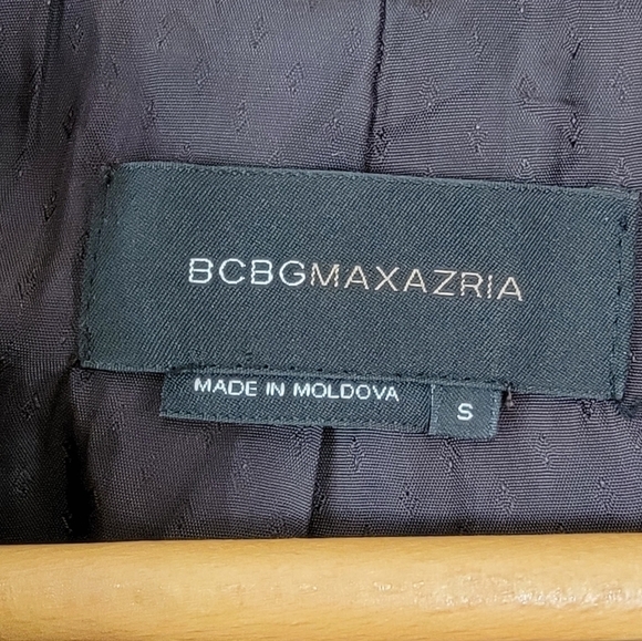 BCBGMaxAzria | Brown Ribbon Detail Blazer Size Small - Picture 5 of 6